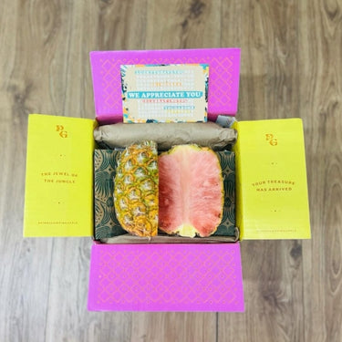 We Appreciate You Pinkglow® Pineapple Gift Box Tropical Fruit Box
